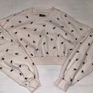 Cropped Playboy Brand Sweater